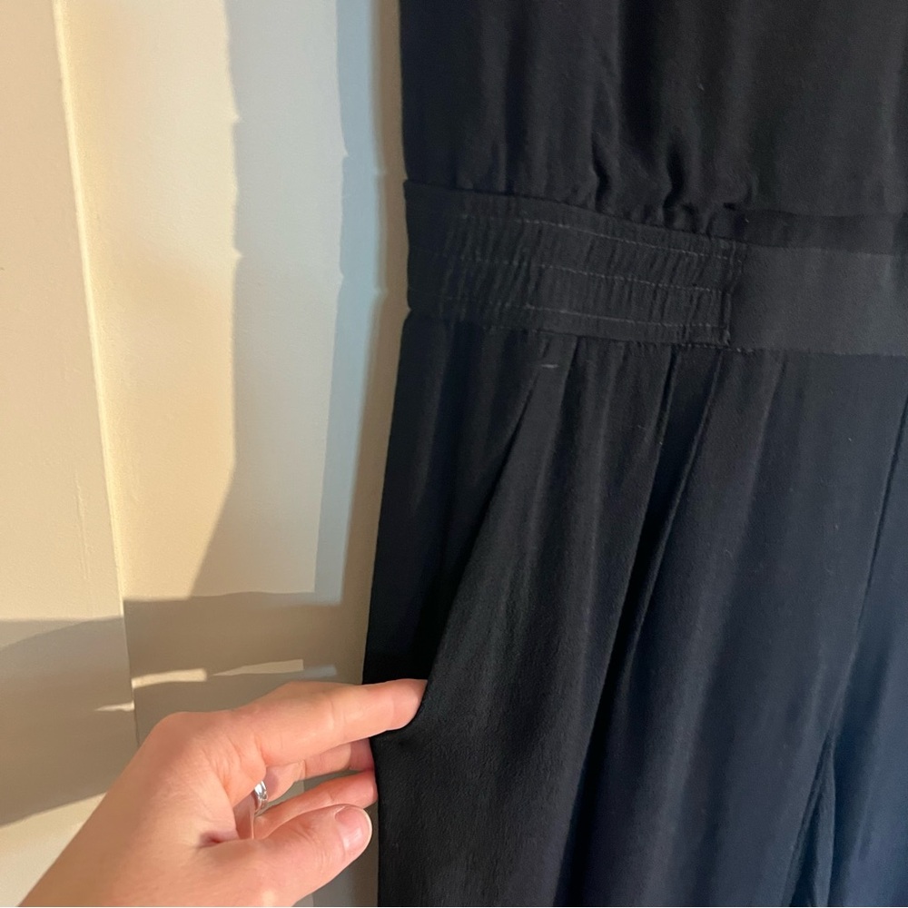 J Crew Black Crepe Jumpsuit 8 - Picture 6 of 13